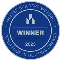 Coy’s Constructions named 2023 Winner at the Master Builders Victoria Excellence in Housing Awards.